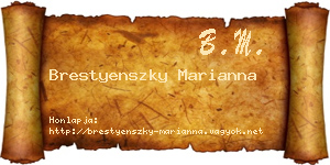 Brestyenszky Marianna névjegykártya